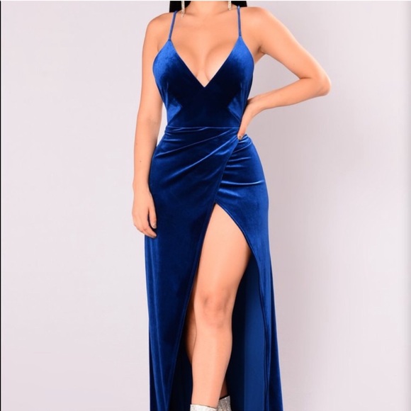 Fashion Nova Dresses & Skirts - Royal velvet maxi dress